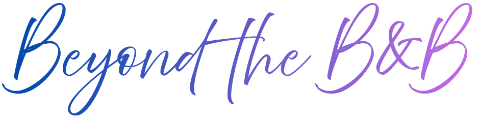 Stylized logo reading 'Beyond The B&B' in blue-to-purple cursive script.